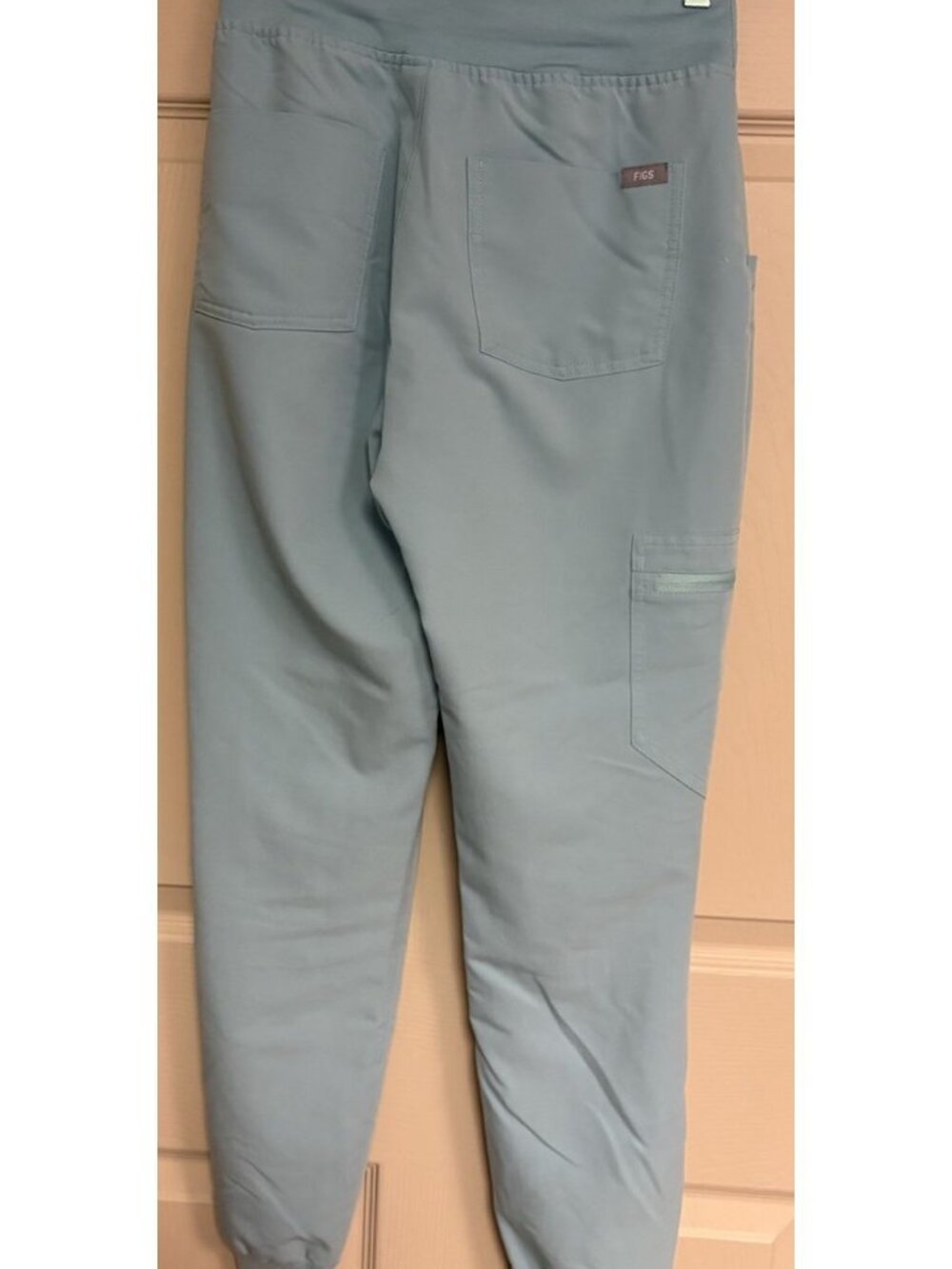 FIGS Technical Collection Unisex Scrub Set Top & Jogger Pants Seaglass Green XS - Picture 7 of 7
